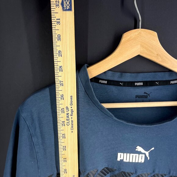 Puma Mens Blue Graphic Logo T-Shirt Large - Picture 5 of 7
